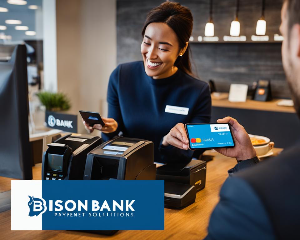 soluções de pagamento Bison Bank